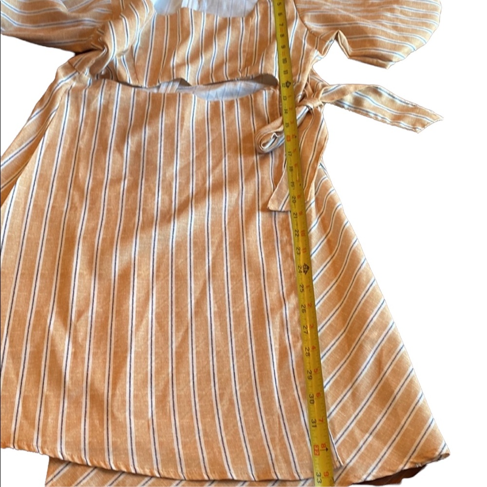 Pink Ripple Camel Striped Zip Back Dress - Picture 13 of 13